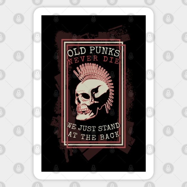 Old Punks Never Die retro 90's Sticker by GoPath